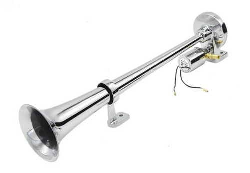 Chrome trumpet airhorn fog - trumpet,