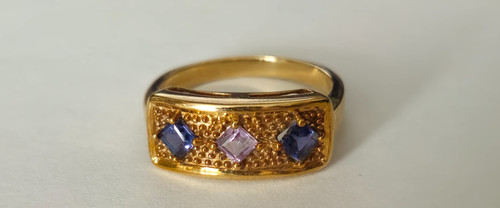 9ct gold amethyst iolite - 9ct,