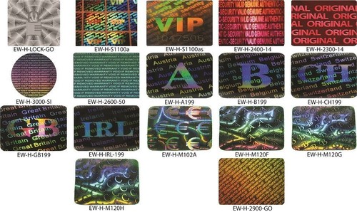 Security hologram sticker - security,