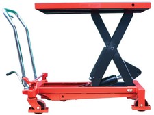 LiftinGear 1000kg Hydraulic Mobile Scissor Lift Platform Table Trolley Cart