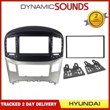 For Hyundai H1 i800 iLoad Starex, Car Double Din Fascia Panel Adaptor Matt Black