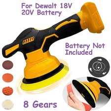 8-Gear Cordless Car Buffer Polisher Car Polishing Machine for Dewalt 18V Battery
