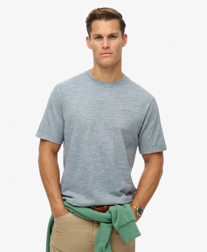 Superdry mens over dyed - over-dyed, slub
