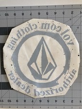 Volcom Clothing - Vintage Skate Surf Shop Dealer Window Sticker - Large RARE