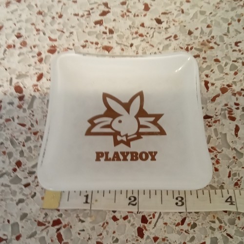Playboy glass ashtray with - playboy,