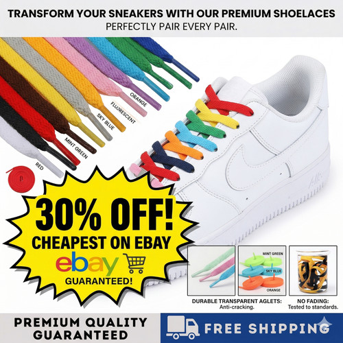 Flat shoe laces - laces, for