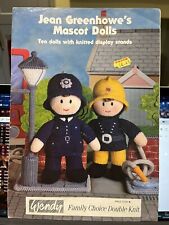 REDUCED PRICE Vintage Jean Greenhowe's Mascot Dolls Knitting Patterns Booklet.