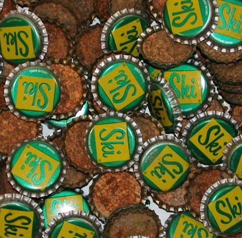 Soda pop bottle - caps, of