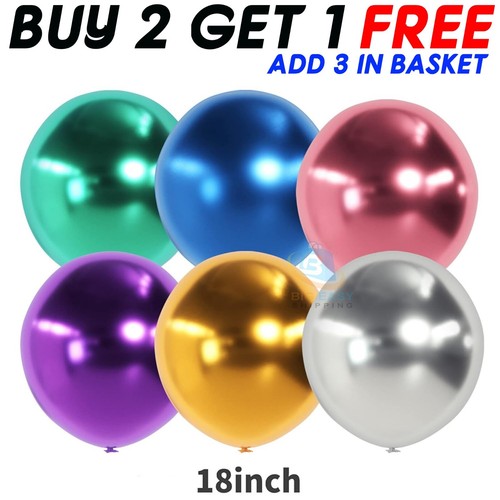 Inch giant chrome balloons - 18,