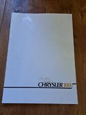 CHRYSLER 180 Car Sales Brochure April 1971 #C10001/H/1/80 & Insert 