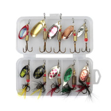 10Pcs Spinners Fishing Lures