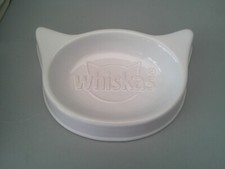 Vintage Whiskas  white ceramic Cat bowl