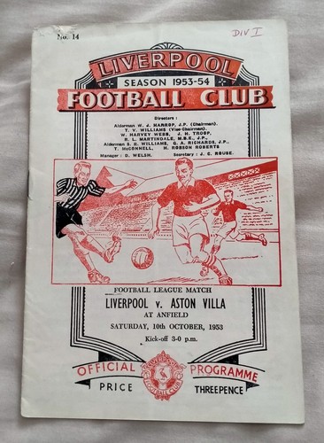 1953 league liverpool v - 10-10-1953,