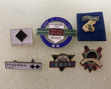 Job Lot of 6 Vintage Ski  Badges 