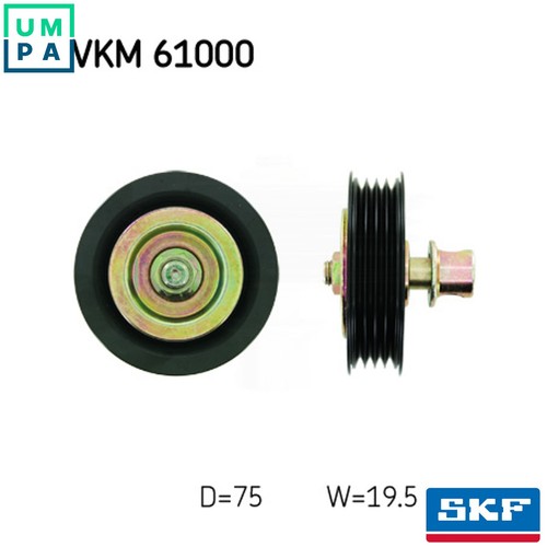Deflectionguide pulley vribbed - deflectionguide,