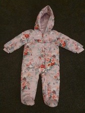 Girls' NEXT Floral Snow Suit 9-12 Months