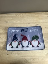 Gnome Sweet Gnome Machine Washable Gonk Door Mat Non Slip Home Christmas Mat