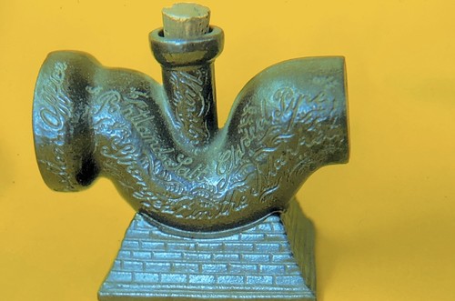 Vintage item embossed pipe - item, "embossed