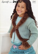Sirdar 2207 Child Bolero Aran 22-32in Knitting Patterns