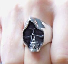 Men's Hooded Skull Ring Grim