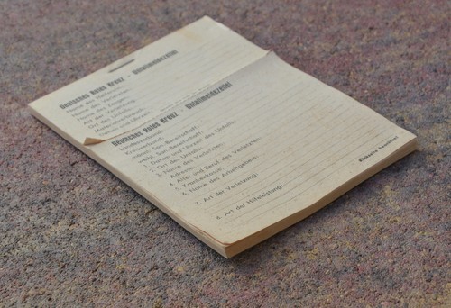 German red cross - red, document