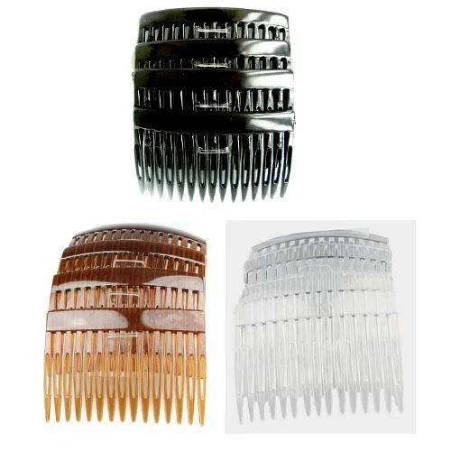 7cm hair combs slides black - 7cm,