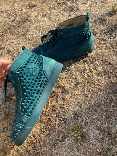 Mens christian louboutin teal - christian,