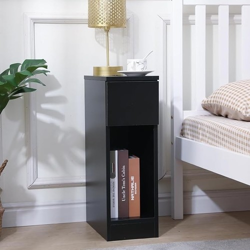 Slim bedside table cabinet - slim,