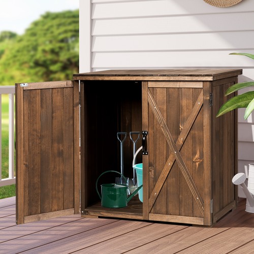 Outdoor wooden garden - garden, shed