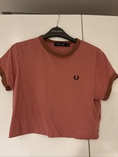 Fred Perry Dusty Pink Crop Top