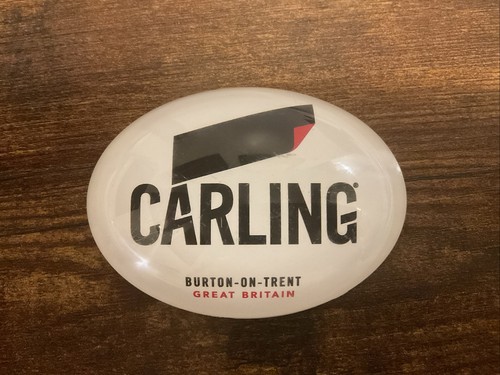 Carling beer pump badge front - carling,