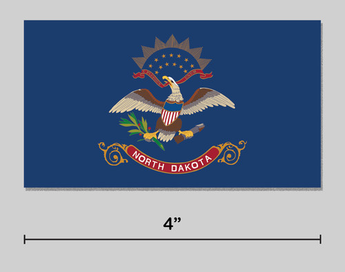 North dakota sticker state - nd,