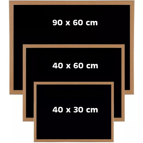Blackboard wooden frame small - wooden,