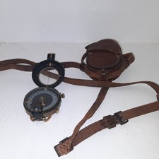 WW1 Working 1917 Dated Verners Officer Compass & Leather Carrier Case