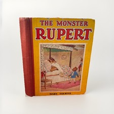 The Monster Rupert Book Circa 1940’s Hardback First Edition Good Condition