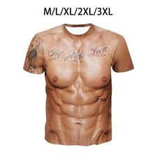 Funny 3D Muscle Printed Men's