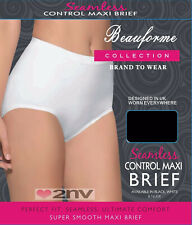 LADIES CONTROL KNICKERS ULTIMATE COMFORT SEAMLESS SLIMMING SHAPEWEAR MAXI BRIEFS