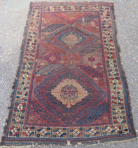 Distressed antique oriental - antique,