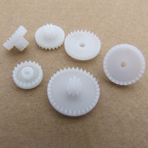 Plastic gear shaft crown - gear, worm