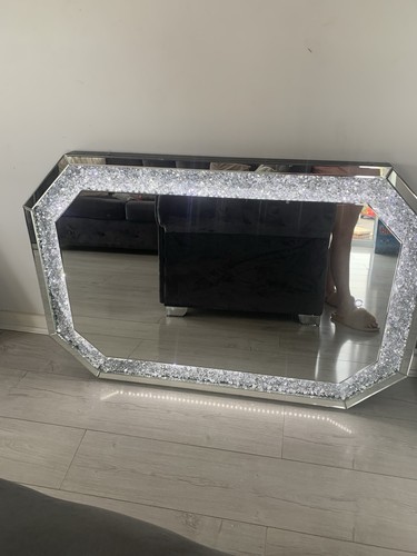 Octagon silver wall mirror - octagon,