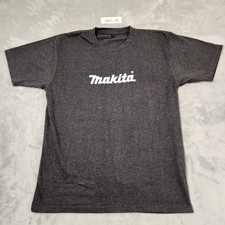 MAKITA MENS T-SHIRT TEE SIZE L GREY STRETCH POLY/COTTON SHORT SLEEVE NEW