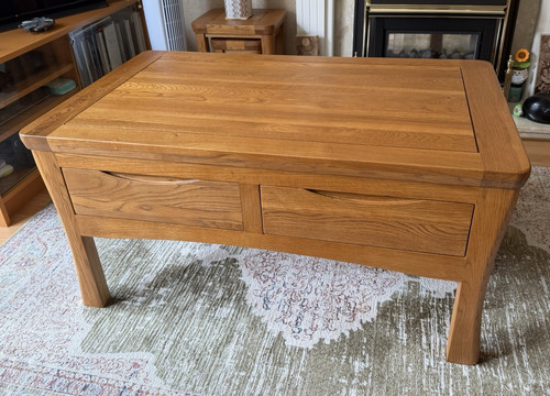 Coffee table from oak - coffee,