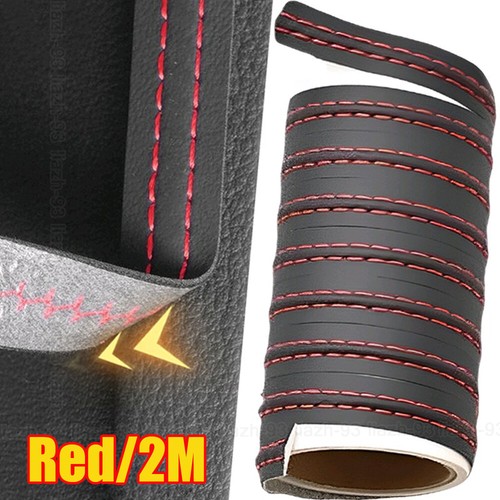 Red leather car - 2m, dashboard