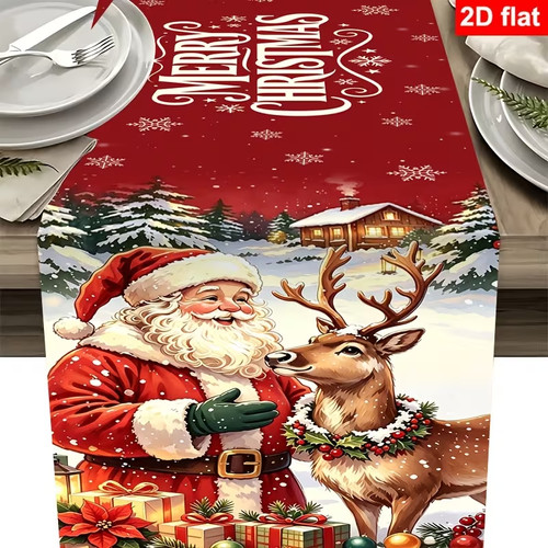 Christmas santa deer table - christmas, &