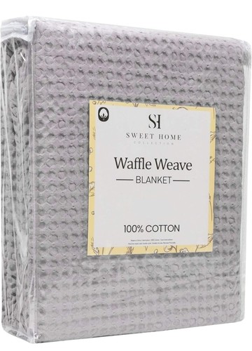 100 cotton grey waffle - 100%, weave