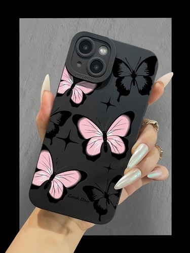 Black butterfly phone - black,
