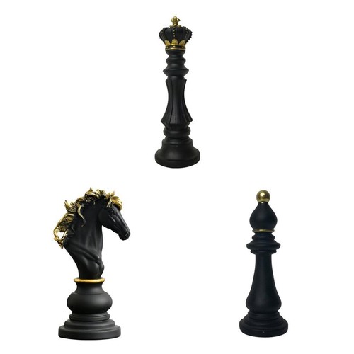 3pcs art chess pieces - 3pcs,