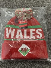 Wales Bobble Hat Red Green and