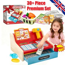 NEW! Wooden Toy Cash Register