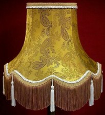Gold Paisley Lampshades To